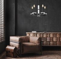 Five Light Chandelier by Z-Lite - Kaden Collection, Matte Black Finish - 3045-5MB