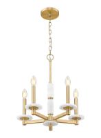 Five Light Chandelier by Z-Lite - Kaden Collection, Modern Gold Finish - 3045-5MGLD