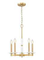 Five Light Chandelier by Z-Lite - Kaden Collection, Modern Gold Finish - 3045-5MGLD