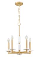 Five Light Chandelier by Z-Lite - Kaden Collection, Modern Gold Finish - 3045-5MGLD