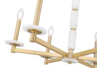 Six Light Chandelier by Z-Lite - Kaden Collection, Modern Gold Finish - 3045-6MGLD
