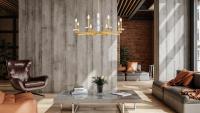 Eight Light Chandelier by Z-Lite - Kaden Collection, Modern Gold Finish - 3045-8MGLD