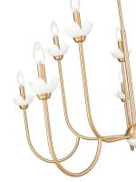 Ten Light Chandelier by Z-Lite - Allistair Collection, Modern Gold Finish - 352-10MGLD