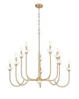 Ten Light Chandelier by Z-Lite - Allistair Collection, Modern Gold Finish - 352-10MGLD