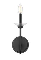 One Light Wall Sconce by Z-Lite - Allistair Collection, Matte Black Finish - 352-1S-MB