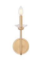 One Light Wall Sconce by Z-Lite - Allistair Collection, Modern Gold Finish - 352-1S-MGLD