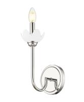 One Light Wall Sconce by Z-Lite - Allistair Collection, Polished Nickel Finish - 352-1S-PN