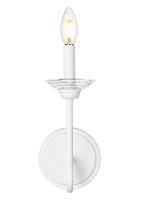 One Light Wall Sconce by Z-Lite - Allistair Collection, Tundra White Finish - 352-1S-TW