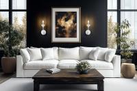 One Light Wall Sconce by Z-Lite - Allistair Collection, Tundra White Finish - 352-1S-TW