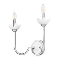 Two Light Wall Sconce by Z-Lite - Allistair Collection, Brushed Nickel Finish - 352-2S-BN