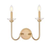 Two Light Wall Sconce by Z-Lite - Allistair Collection, Modern Gold Finish - 352-2S-MGLD