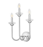 Three Light Wall Sconce by Z-Lite - Allistair Collection, Brushed Nickel Finish - 352-3S-BN