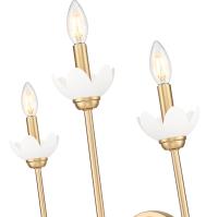 Three Light Wall Sconce by Z-Lite - Allistair Collection, Modern Gold Finish - 352-3S-MGLD