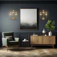 Three Light Wall Sconce by Z-Lite - Allistair Collection, Modern Gold Finish - 352-3S-MGLD