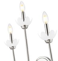 Three Light Wall Sconce by Z-Lite - Allistair Collection, Polished Nickel Finish - 352-3S-PN