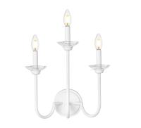 Three Light Wall Sconce by Z-Lite - Allistair Collection, Tundra White Finish - 352-3S-TW