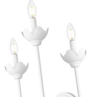 Three Light Wall Sconce by Z-Lite - Allistair Collection, Tundra White Finish - 352-3S-TW