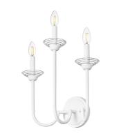 Three Light Wall Sconce by Z-Lite - Allistair Collection, Tundra White Finish - 352-3S-TW