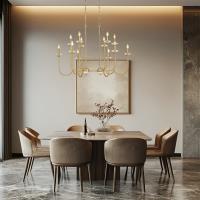 12 Light Linear Chandelier by Z-Lite - Allistair Collection, Modern Gold Finish - 352-42L-MGLD