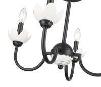 Four Light Semi Flush Mount by Z-Lite - Allistair Collection, Matte Black Finish - 352-4SF-MB