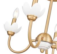Four Light Semi Flush Mount by Z-Lite - Allistair Collection, Modern Gold Finish - 352-4SF-MGLD