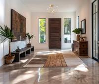 Four Light Semi Flush Mount by Z-Lite - Allistair Collection, Modern Gold Finish - 352-4SF-MGLD