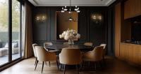 Five Light Chandelier by Z-Lite - Allistair Collection, Matte Black Finish - 352-5MB