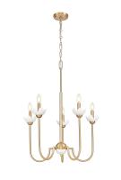 Five Light Chandelier by Z-Lite - Allistair Collection, Modern Gold Finish - 352-5MGLD