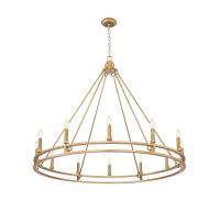 12 Light Chandelier by Z-Lite - Dennison Collection, Signature Brass Finish - 4005-12SBR