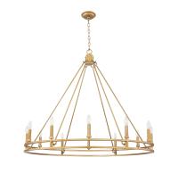 12 Light Chandelier by Z-Lite - Dennison Collection, Signature Brass Finish - 4005-12SBR