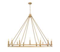 16 Light Chandelier by Z-Lite - Dennison Collection, Signature Brass Finish - 4005-16SBR