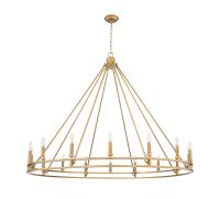 16 Light Chandelier by Z-Lite - Dennison Collection, Signature Brass Finish - 4005-16SBR