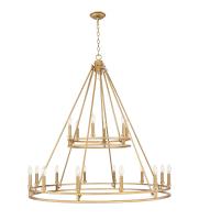 18 Light Chandelier by Z-Lite - Dennison Collection, Signature Brass Finish - 4005-18SBR