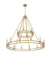 18 Light Chandelier by Z-Lite - Dennison Collection, Signature Brass Finish - 4005-18SBR