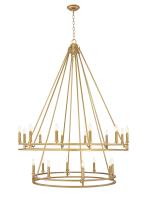 20 Light Chandelier by Z-Lite - Dennison Collection, Signature Brass Finish - 4005-20SBR