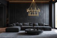 20 Light Chandelier by Z-Lite - Dennison Collection, Signature Brass Finish - 4005-20SBR