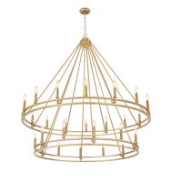 28 Light Chandelier by Z-Lite - Dennison Collection, Signature Brass Finish - 4005-28SBR
