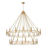 28 Light Chandelier by Z-Lite - Dennison Collection, Signature Brass Finish - 4005-28SBR