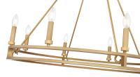 Eight Light Chandelier by Z-Lite - Dennison Collection, Signature Brass Finish - 4005-8SBR
