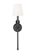 One Light Wall Sconce by Z-Lite - Claudelle Collection, Matte Black Finish - 4014-1SA-MB