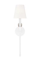 One Light Wall Sconce by Z-Lite - Claudelle Collection, Tundra White Finish - 4014-1SA-TW