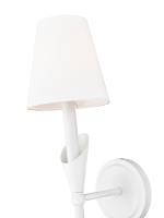 One Light Wall Sconce by Z-Lite - Claudelle Collection, Tundra White Finish - 4014-1SA-TW