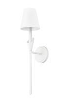 One Light Wall Sconce by Z-Lite - Claudelle Collection, Tundra White Finish - 4014-1SA-TW