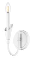 One Light Wall Sconce by Z-Lite - Claudelle Collection, Tundra White Finish - 4014-1S-TW