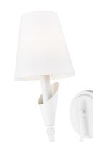 One Light Wall Sconce by Z-Lite - Claudelle Collection, Tundra White Finish - 4014-1S-TW