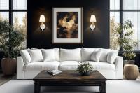 One Light Wall Sconce by Z-Lite - Claudelle Collection, Tundra White + Modern Gold Finish - 4014-1S-TW-MGLD