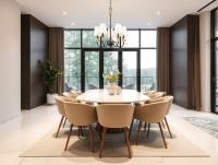 Five Light Chandelier by Z-Lite - Claudelle Collection, Matte Black + Modern Gold Finish - 4014-24MB-MGLD