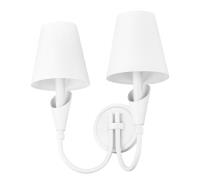 Two Light Wall Sconce by Z-Lite - Claudelle Collection, Tundra White Finish - 4014-2S-TW