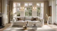 Two Light Wall Sconce by Z-Lite - Claudelle Collection, Tundra White + Modern Gold Finish - 4014-2S-TW-MGLD