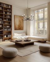 Six Light Chandelier by Z-Lite - Claudelle Collection, Matte Black + Modern Gold Finish - 4014-32MB-MGLD